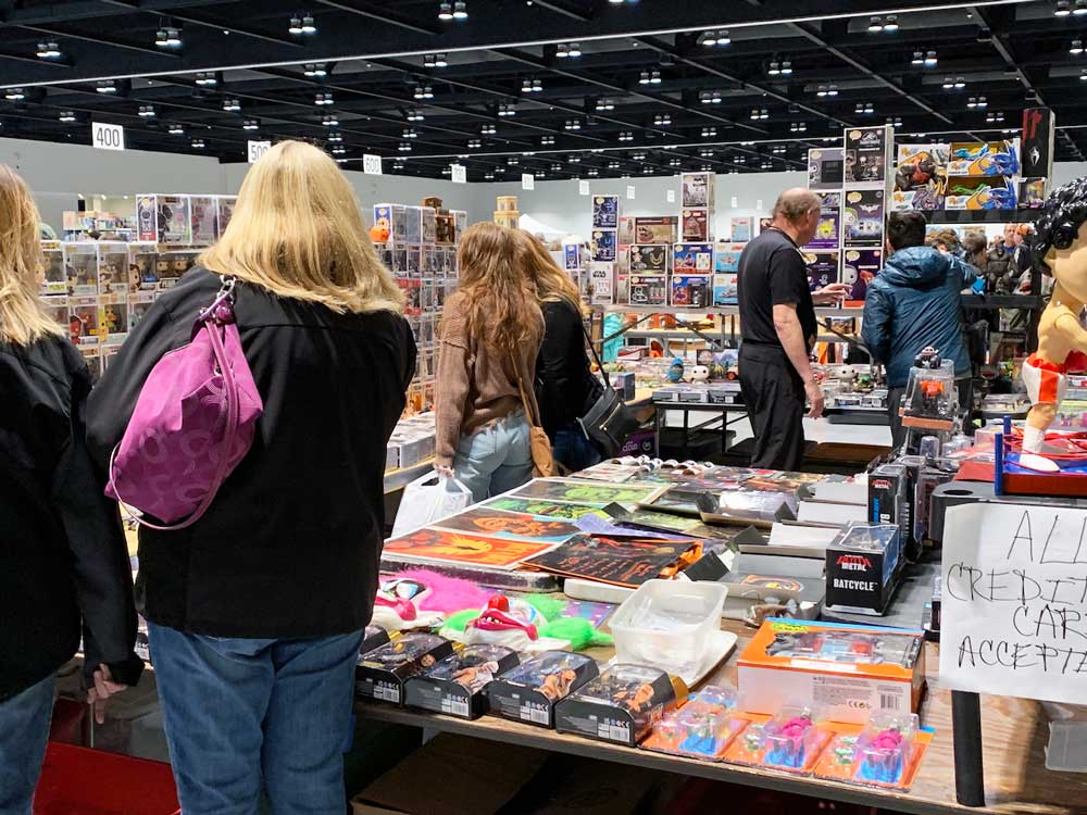 Vendor selling Funko Pop Toy Collectibles